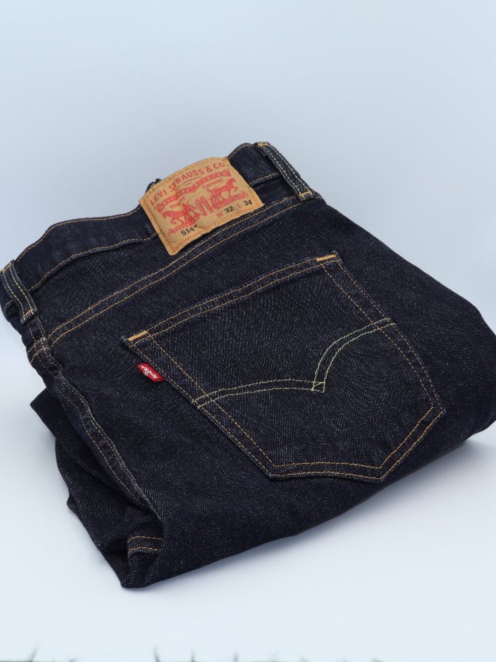 Levis 514 Jeans Mens 32x34 Dark Wash Regular Fit Straight Leg Denim Pants